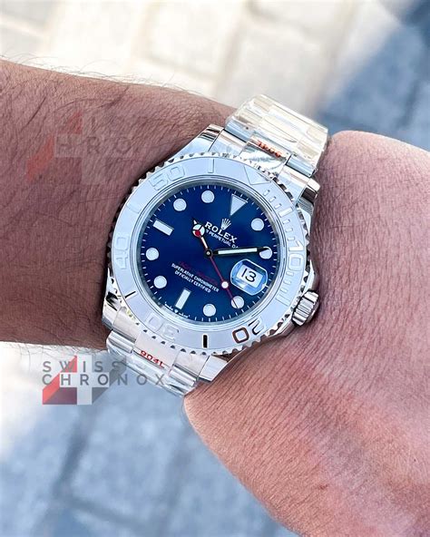 rolex yachtmaster gold blue dial|rolex yacht master blue face.